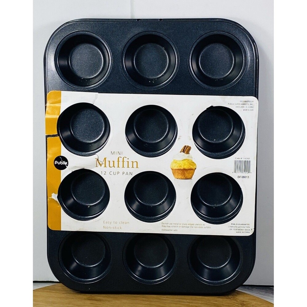 Publix Mini Muffin 12 Cup Pan Non-stick NEW